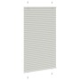 Gefalteter heller grauer Vorhang 75x150 cm Stoffbreite 74,4 cm aus Polyester. von , Jalousien und Jalousien - Ref: Foro24-401...