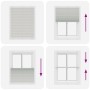 Pleated light gray curtain 110x150 cm Fabric width 109.4 cm by , Blinds and blinds - Ref: Foro24-4015349, Price: 23,16 €, Dis...