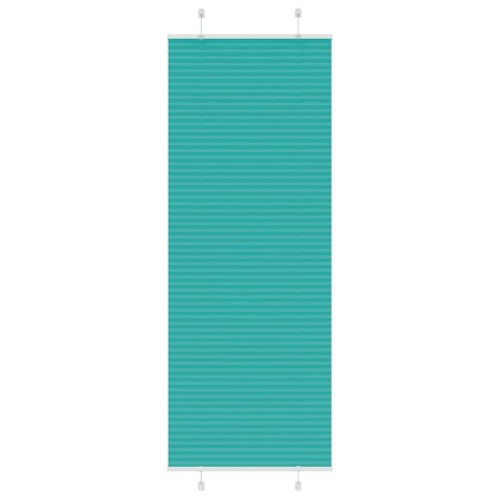 Gefalteter Petroleumgrüner Vorhang 75x200 cm Stoffbreite 74,4 cm von , Jalousien und Jalousien - Ref: Foro24-4015410, Preis: ...