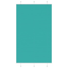 Gefalteter Verdunklungsvorhang in Petrolgrün, 120x200 cm, Stoffbreite 119,4 cm. von , Jalousien und Jalousien - Ref: Foro24-4...