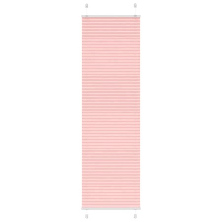 Pink Pleated Blind 65x200 cm Fabric Width 64.4 cm Polyester by , Blinds and blinds - Ref: Foro24-4015459, Price: 20,90 €, Dis...