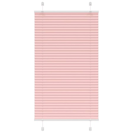 Gerüschter rosa Vorhang 75x100 cm Stoffbreite 74,4 cm aus Polyester. von , Jalousien und Jalousien - Ref: Foro24-4015427, Pre...