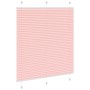 Gerüschter rosa Vorhang 115x150 cm Stoffbreite 114,4 cm Polyester von , Jalousien und Jalousien - Ref: Foro24-4015452, Preis:...