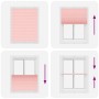 Pleated pink curtain 105x150 cm Fabric width 104.4 cm Polyester by , Blinds and blinds - Ref: Foro24-4015450, Price: 24,13 €,...