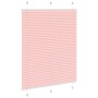 Gerüschter rosa Vorhang 105x100 cm Stoffbreite 104,4 cm aus Polyester. von , Jalousien und Jalousien - Ref: Foro24-4015433, P...