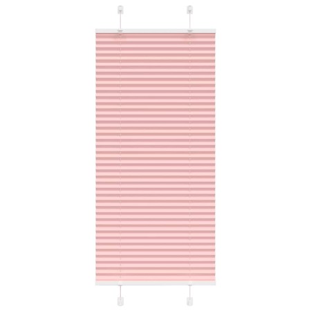 Pleated pink curtain 65x100 cm Fabric width 64.4 cm Polyester by , Blinds and blinds - Ref: Foro24-4015425, Price: 18,95 €, D...