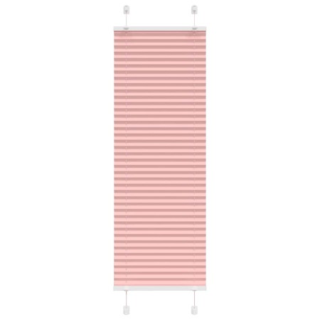 Gerüschter rosa Vorhang 45x150 cm Stoffbreite 44,4 cm aus Polyester von , Jalousien und Jalousien - Ref: Foro24-4015438, Prei...
