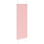 Gerüschter rosa Vorhang 45x150 cm Stoffbreite 44,4 cm aus Polyester von , Jalousien und Jalousien - Ref: Foro24-4015438, Prei...