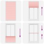 Estor Plisado rosa 105x200 cm Tela Ancho 104,4 cm Poliéster de , Persianas y estores - Ref: Foro24-4015467, Precio: 27,33 €, ...