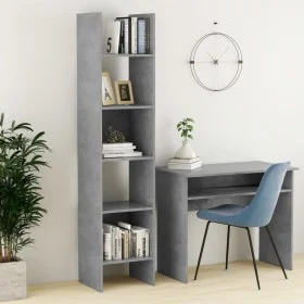 Beton graues Sperrholzregal 40x35x180 cm von vidaXL, Bücherregale und Regale - Ref: Foro24-803402, Preis: 58,88 €, Rabatt: %