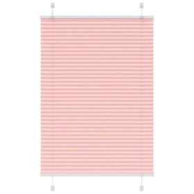 Pleated pink curtain 85x150 cm Fabric width 84.4 cm Polyester by , Blinds and blinds - Ref: Foro24-4015446, Price: 17,99 €, D...