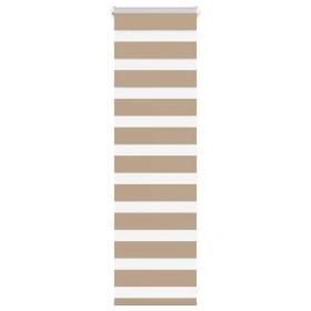 This is a brown sand wide woven polyester zebra curtain, 45.9 cm wide. by , Blinds and blinds - Ref: Foro24-4014511, Price: 1...
