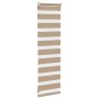 This is a brown sand wide woven polyester zebra curtain, 45.9 cm wide. by , Blinds and blinds - Ref: Foro24-4014511, Price: 1...