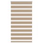 This is a wide brown sand woven polyester zebra curtain, 80.9 cm wide. by , Blinds and blinds - Ref: Foro24-4014518, Price: 2...