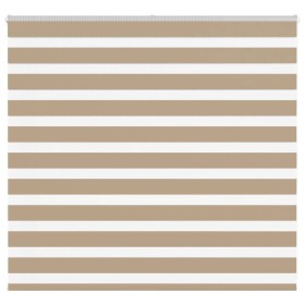 This is a brown sand wide woven polyester zebra curtain, 150.9 cm wide. by , Blinds and blinds - Ref: Foro24-4014532, Price: ...
