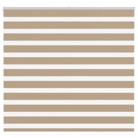 This is a brown sand wide woven polyester zebra curtain, 150.9 cm wide. by , Blinds and blinds - Ref: Foro24-4014558, Price: ...