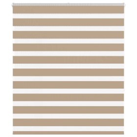 This is a brown sand woven wide 115.9 cm polyester zebra blind. by , Blinds and blinds - Ref: Foro24-4014551, Price: 29,80 €,...