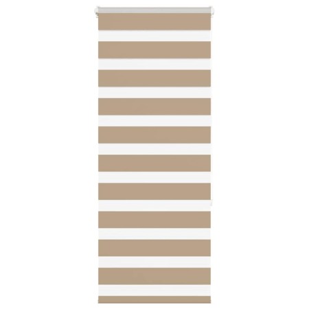 This is a brown sand woven wide 55.9 cm polyester zebra blind. by , Blinds and blinds - Ref: Foro24-4014539, Price: 20,64 €, ...