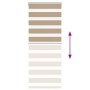 This is a brown sand woven wide 55.9 cm polyester zebra blind. by , Blinds and blinds - Ref: Foro24-4014539, Price: 20,64 €, ...