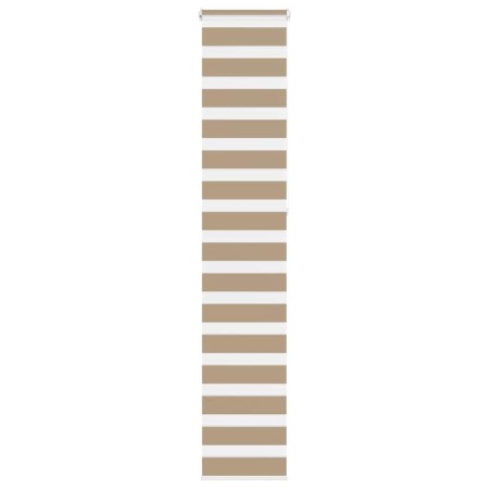 This is a brown sand woven wide 35.9 cm polyester zebra curtain. by , Blinds and blinds - Ref: Foro24-4014587, Price: 18,79 €...