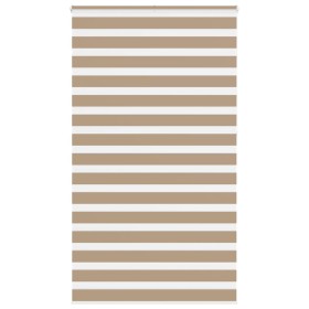 This is a brown sand woven wide 115.9 cm polyester zebra blind. by , Blinds and blinds - Ref: Foro24-4014603, Price: 33,42 €,...
