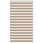 Dies ist ein breiter, 115,9 cm breiter, brauner Sand-Zebra-Vorhang aus Polyester. von , Jalousien und Jalousien - Ref: Foro24...