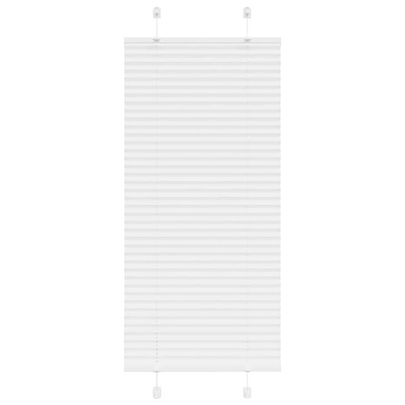 Gefalteter weißer Vorhang 60x150 cm Stoffbreite 59,4 cm Polyester von , Jalousien und Jalousien - Ref: Foro24-4015492, Preis:...
