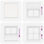 Pleated white blind 115x150 cm Fabric width 114.4 cm Polyester by , Blinds and blinds - Ref: Foro24-4015503, Price: 26,47 €, ...