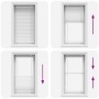 White Pleated Blind 75x100 cm Fabric Width 74.4 cm Polyester by , Blinds and blinds - Ref: Foro24-4015478, Price: 16,21 €, Di...