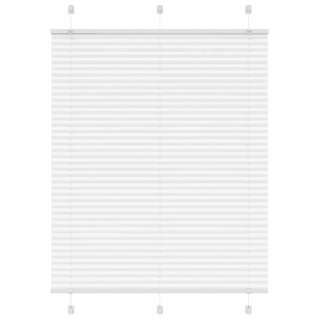 Gefalteter weißer Vorhang 105x100 cm Stoffbreite 104,4 cm aus Polyester. von , Jalousien und Jalousien - Ref: Foro24-4015484,...