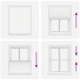 Estor Plisado blanco 105x100 cm Tela Ancho 104,4 cm Poliéster de , Persianas y estores - Ref: Foro24-4015484, Precio: 17,29 €...