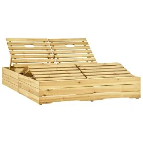 Double pine wood sun lounger treated with green impregnation. by vidaXL, Loungers - Ref: Foro24-315405, Price: 202,54 €, Disc...