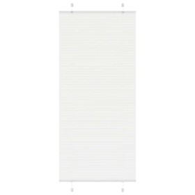 White Pleated Blind 90x200 cm Fabric Width 89.4 cm Polyester by , Blinds and blinds - Ref: Foro24-4015515, Price: 31,84 €, Di...