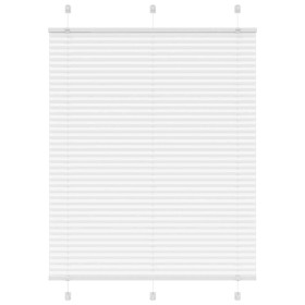 Gefalteter weißer Vorhang 105x150 cm Stoffbreite 104,4 cm aus Polyester. von , Jalousien und Jalousien - Ref: Foro24-4015501,...