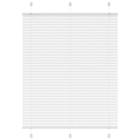 Gefalteter weißer Vorhang 105x150 cm Stoffbreite 104,4 cm aus Polyester. von , Jalousien und Jalousien - Ref: Foro24-4015501,...