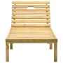 Gartenliege mit Tisch aus imprägniertem Kiefernholz von vidaXL, Liegen - Ref: Foro24-315395, Preis: 98,80 €, Rabatt: %