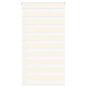 This beige zebra curtain is made of wide 70.9 cm polyester woven marble. by , Blinds and blinds - Ref: Foro24-4014620, Price:...