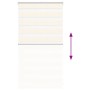 This beige zebra curtain is made of wide 70.9 cm polyester woven marble. by , Blinds and blinds - Ref: Foro24-4014620, Price:...