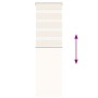 This beige marble woven zebra curtain has a width of 45.9 cm and is made of polyester. by , Blinds and blinds - Ref: Foro24-4...