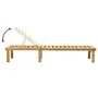 Garden lounger with impregnated pine wood table by vidaXL, Loungers - Ref: Foro24-315395, Price: 93,36 €, Discount: %