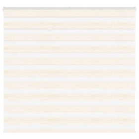 This beige marble woven zebra curtain has a width of 150.9 cm and is made of polyester. by , Blinds and blinds - Ref: Foro24-...