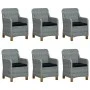 Garden dining set 7 pieces and light gray synthetic rattan cushions by vidaXL, Garden sets - Ref: Foro24-3060171, Price: 1,00...