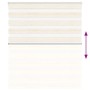 This is a beige marble woven zebra curtain, 115.9 cm wide, made of polyester. by , Blinds and blinds - Ref: Foro24-4014655, P...