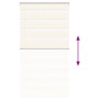 This beige zebra curtain is made of marble weave, with a width of 80.9 cm and is made of polyester. by , Blinds and blinds - ...