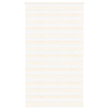 Diese beige Zebra-Jalousie ist 125,9 cm breit und aus Polyester-Marmor gewebt. von , Jalousien und Jalousien - Ref: Foro24-40...