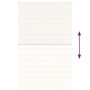 This beige marble woven zebra curtain has a width of 140.9 cm and is made of polyester. by , Blinds and blinds - Ref: Foro24-...