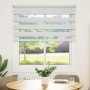 White zebra curtain 120x100 cm, fabric width 115.9 cm, made of polyester. by , Blinds and blinds - Ref: Foro24-4014733, Price...