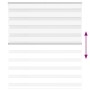 White zebra curtain 120x100 cm, fabric width 115.9 cm, made of polyester. by , Blinds and blinds - Ref: Foro24-4014733, Price...
