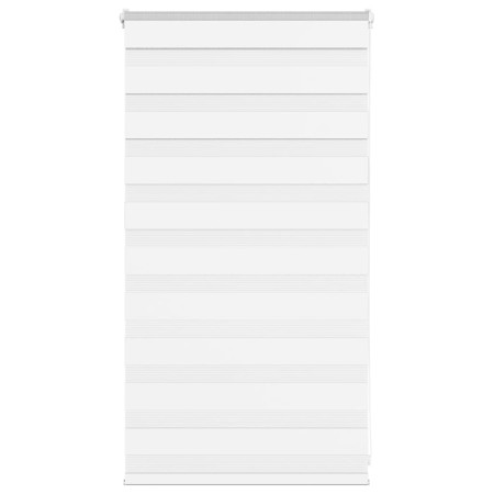 Zebra-Vorhang, weiß, 80x100 cm, Stoffbreite 75,9 cm, aus Polyester. von , Jalousien und Jalousien - Ref: Foro24-4014725, Prei...
