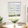 White zebra curtain 80x100 cm, fabric width 75.9 cm, made of polyester. by , Blinds and blinds - Ref: Foro24-4014725, Price: ...